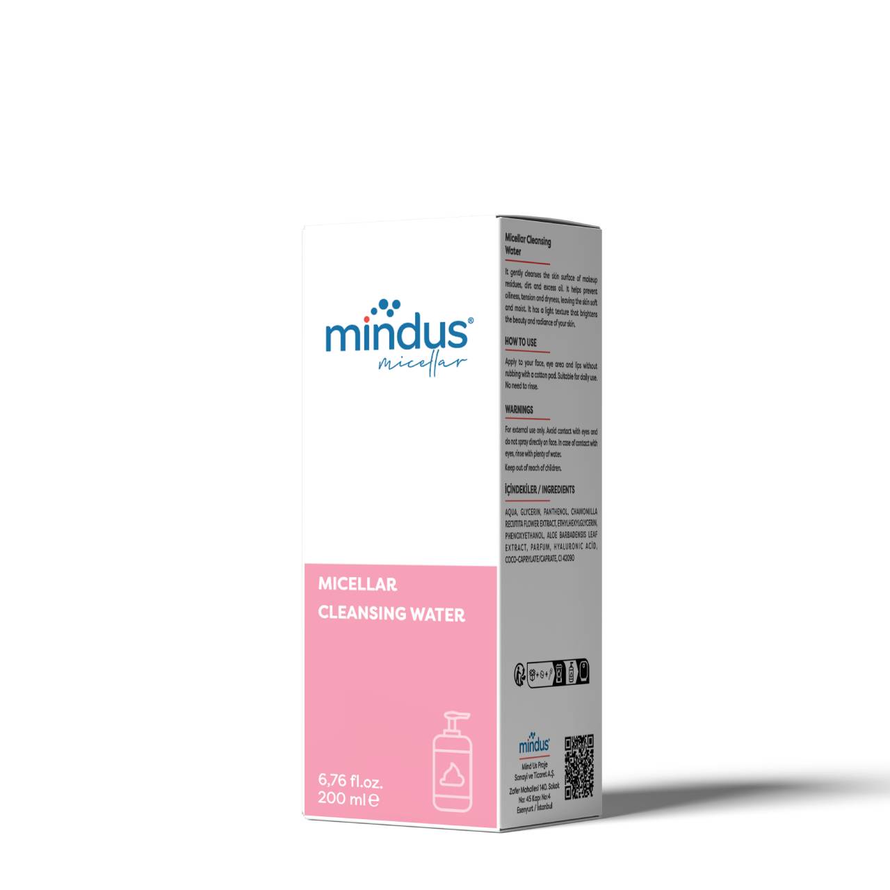 mindus Micellar Makyaj Temizleme Suyu 200 ml