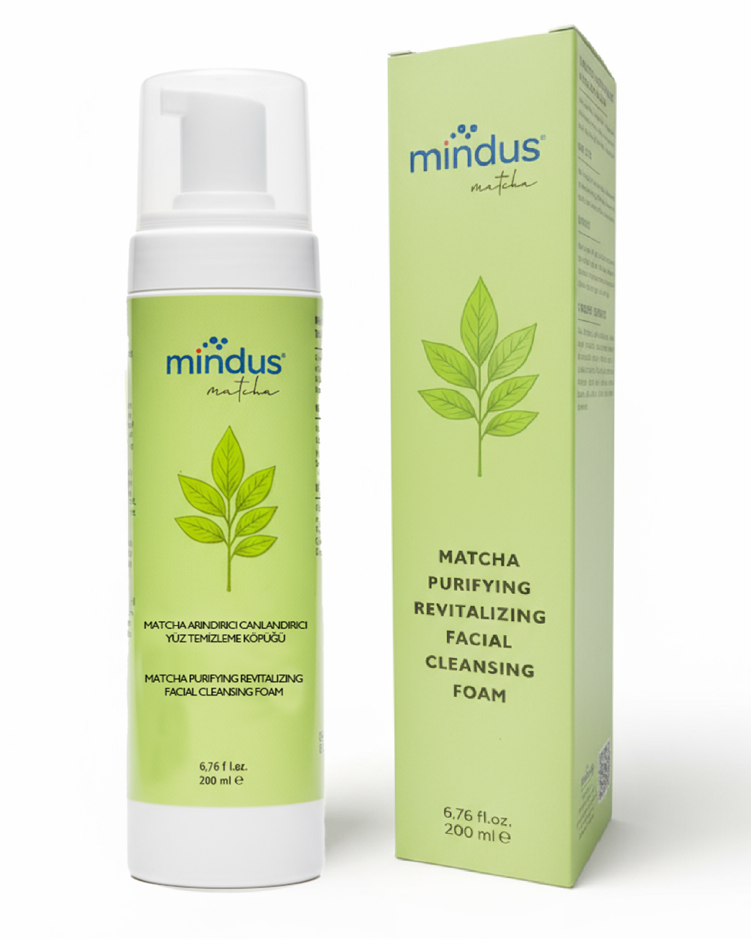 mindus Matcha Arındırıcı Canlandırıcı Yüz Temizleme Köpüğü 200 ml