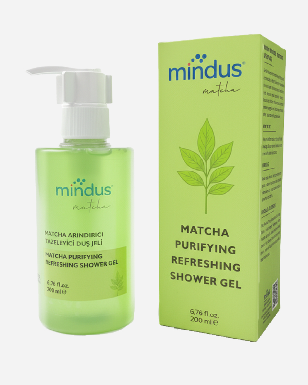 mindus Matcha Arındırıcı Tazeleyici Duş Jeli 200 ml
