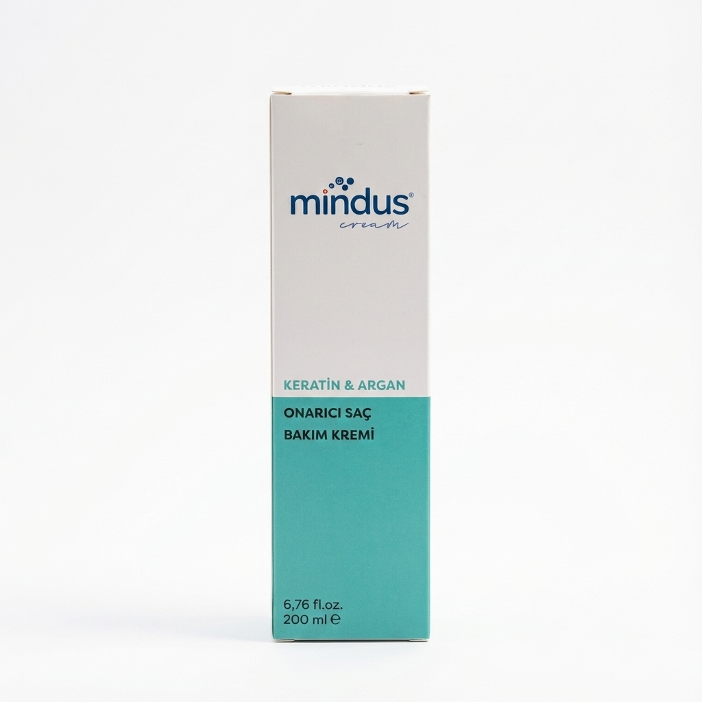 Mindus Keratin & Argan Onarıcı Saç Bakım Kremi 200 ml