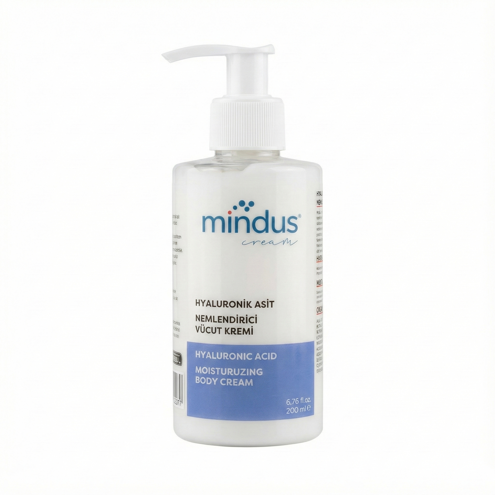Mindus Hyaluronik Asit İçeren Nemlendirici Vücut Kremi 200 ml