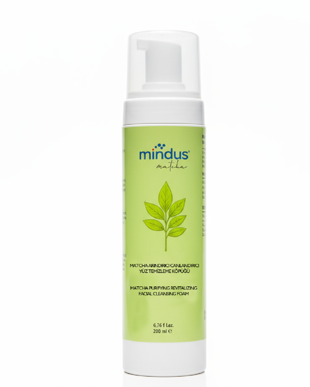 mindus Matcha Arındırıcı Canlandırıcı Yüz Temizleme Köpüğü 200 ml